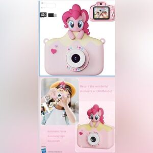 My Little Pony Pinkie Pie Kids Digital Camera NIB 32GB Card Dual Camera USB